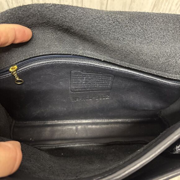 Womens Vintage Coach 9812 Dark Navy Handbag - Picture 7 of 14